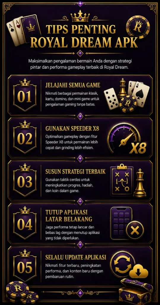 Tips Penting untuk Bermain Royal Dream APK
